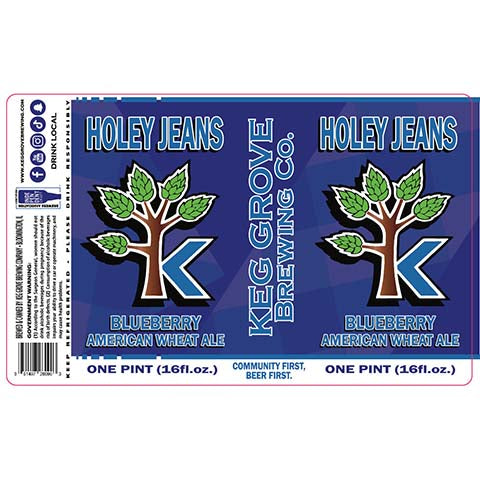 Keg Grove Holey Jeans Wheat Ale by Keg Grove Brewing Company, beer label