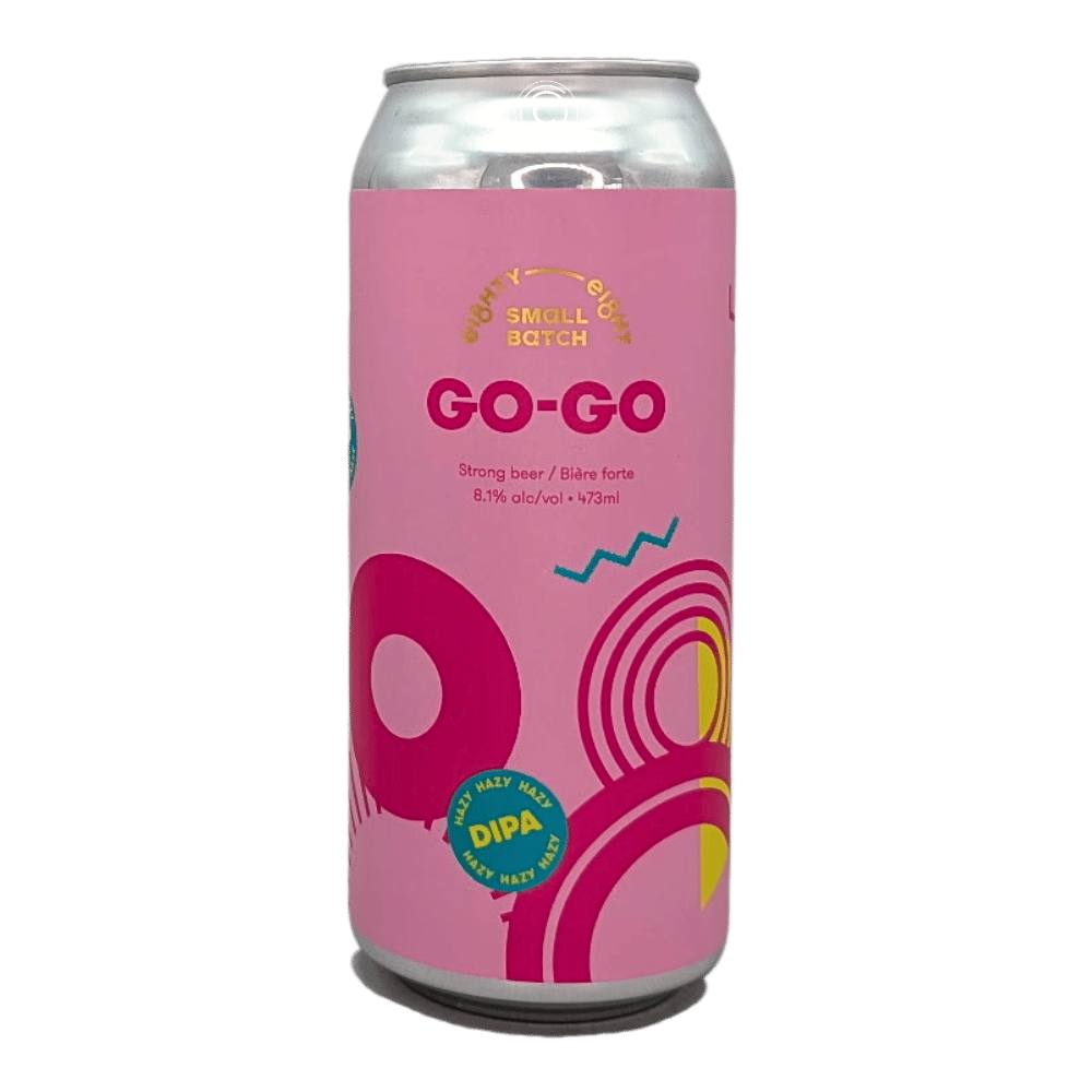 Go-Go Hazy Double IPA by Eighty Eight Brewing Co., beer label