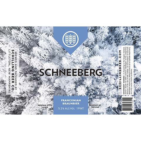 Schilling Schneeberg Franconian Braunbier by Schilling Beer Co, beer label