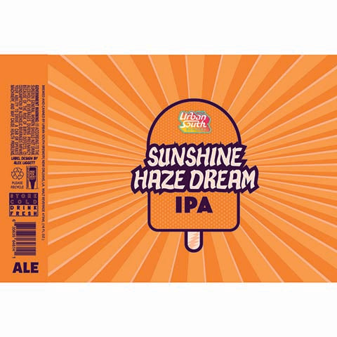 Urban South Sunshine Haze Dream IPA by Urban South Brewery, beer label