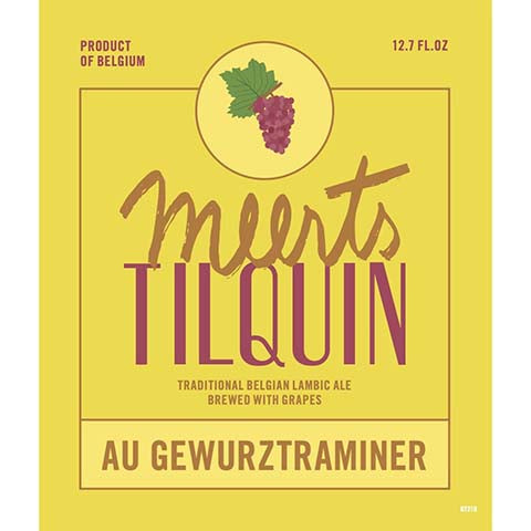 Twelve Percent Meerts Tilquin Au Gewurztraminer Belgian Lambic Ale by Twelve Percent Beer Project, beer label