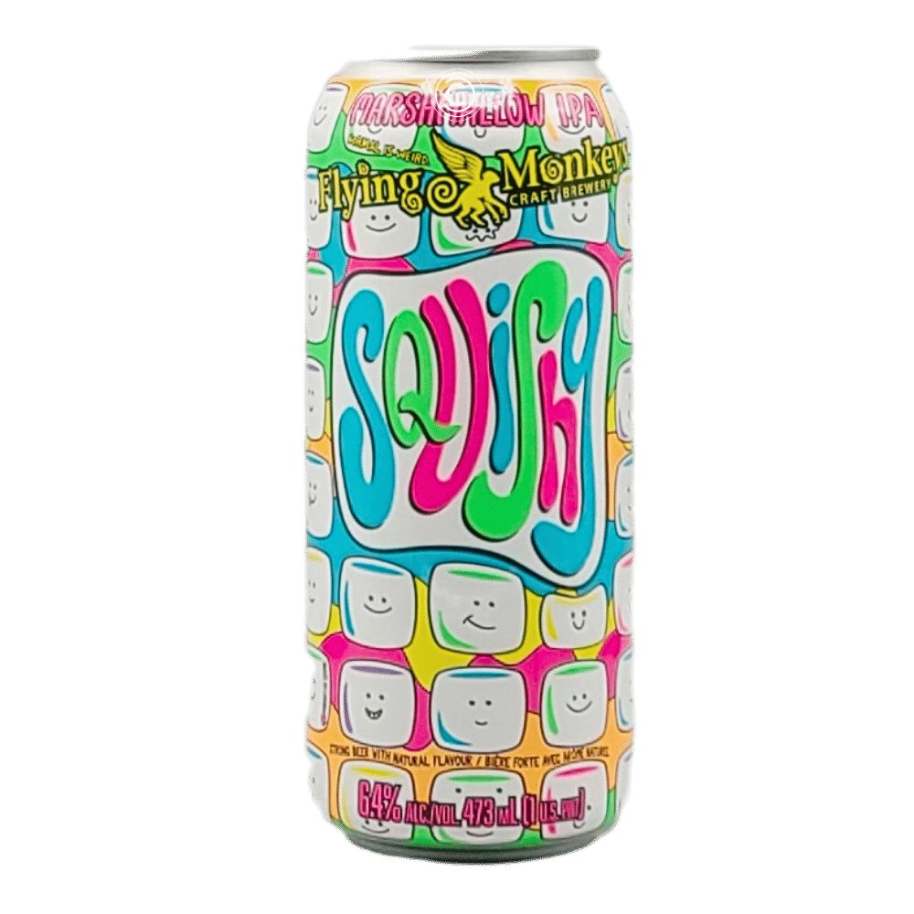 Squishy IPA by Flying Monkeys Craft Brewery, beer label