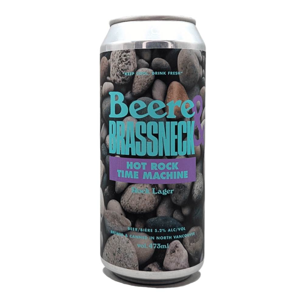 x Brassneck Brewery Hot Rock Time Machine German Lager by Beere Brewing Company, beer label