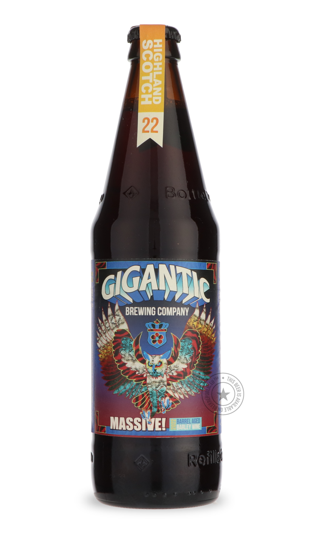 Massive! (Highland Scotch Barrel 2022) by Gigantic Brewing Co, beer label
