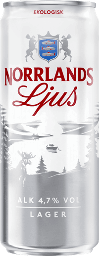 Norrlands Ljus Ekologisk by Spendrups Bryggeri, beer label