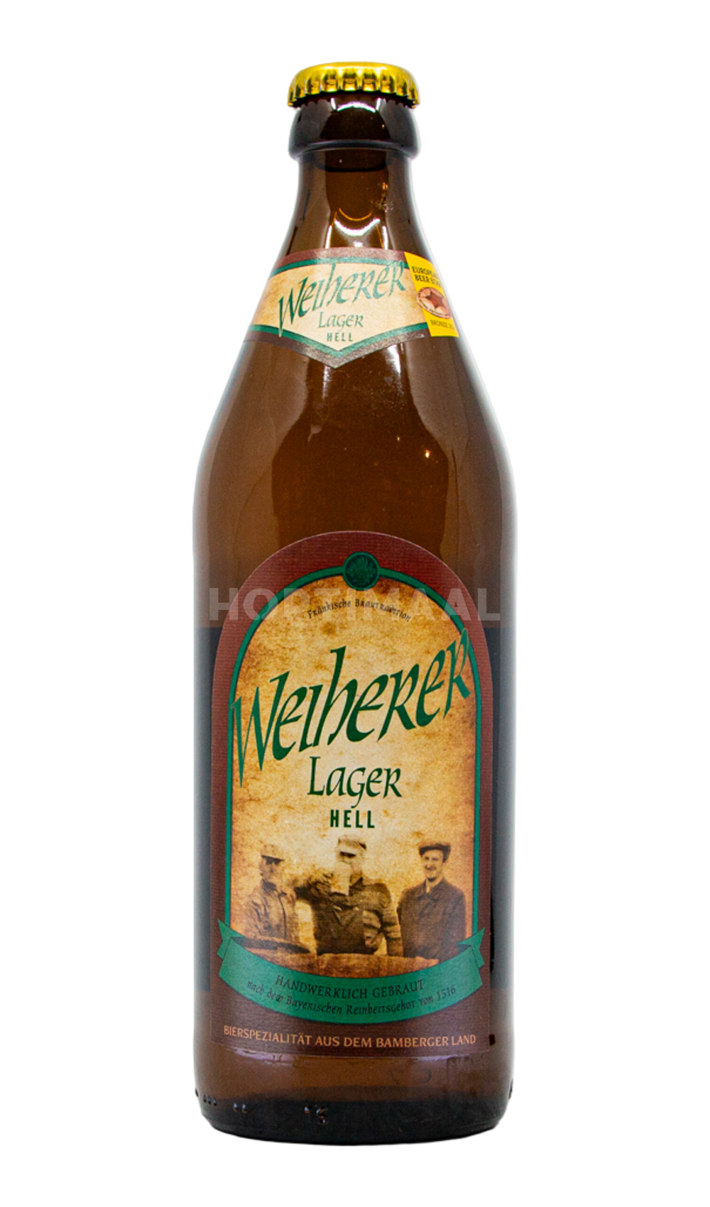 Kundmüller Weiherer Lager Hell by Brauerei Kundmüller, beer label