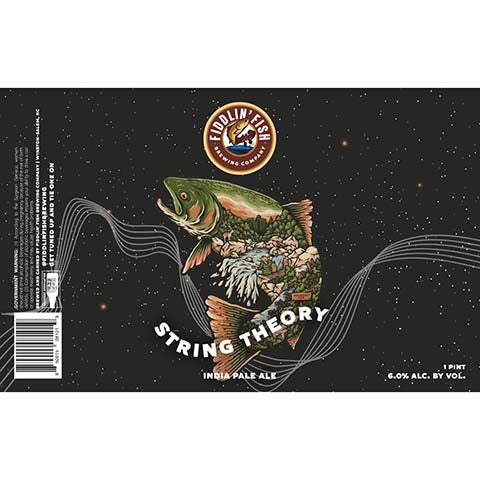 Fiddlin' Fish String Theory IPA by Fiddlin' Fish Brewing Company, beer label