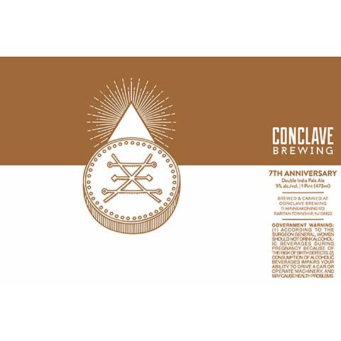 Conclave 7th Anniversary DIPA by Conclave Brewing, beer label