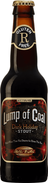 Lump of Coal Dark Holiday Stout GF by Ridgeway Brewing, beer label