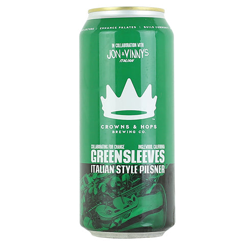 Crowns & Hops Greensleeves Pilsner by Crowns & Hops, beer label