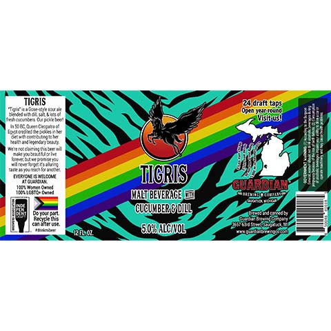 Guardian Tigris by Guardian Brewing Company, beer label