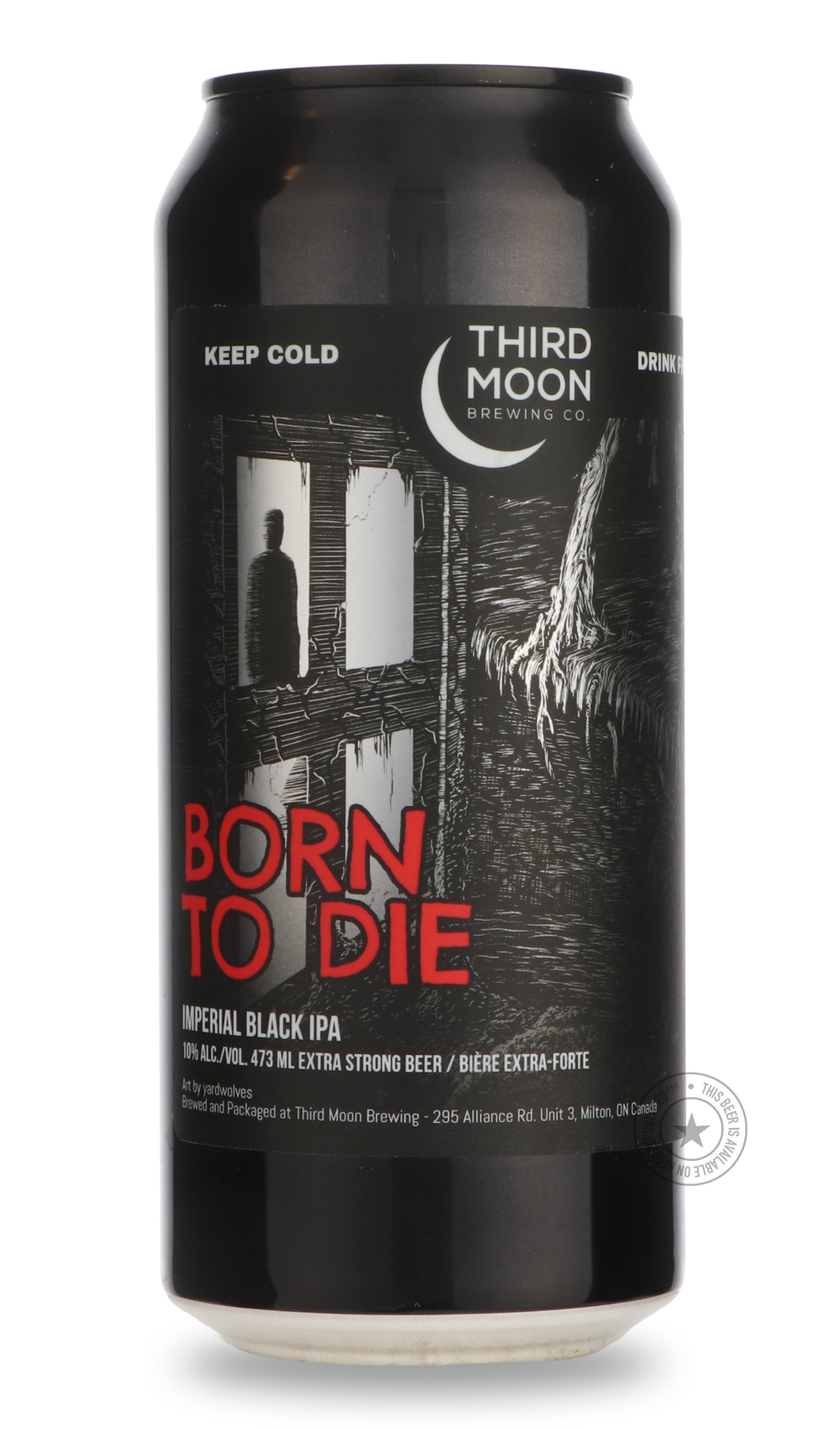 Born To Die by Third Moon, beer label
