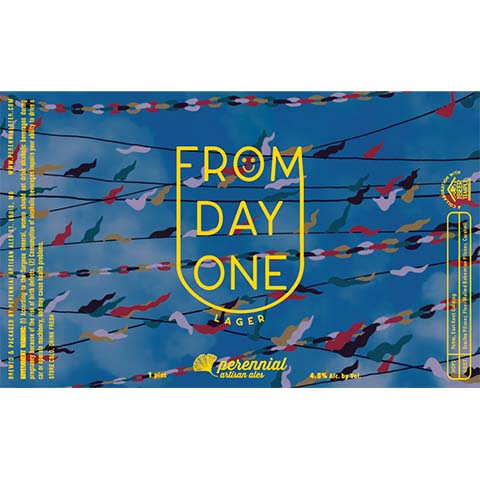 Perennial From Day One Lager by Perennial Artisan Ales, beer label