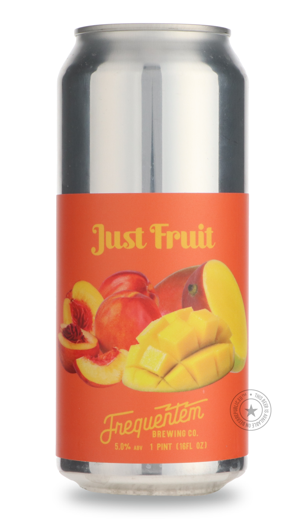 Just Fruit (Peach, Mango) by Frequentem Brewing Co., beer label