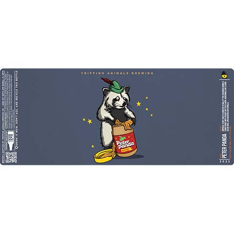 Tripping Animals Peter Panda Imperial Stout by Tripping Animals Brewing Co., beer label