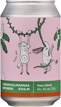 Hazy Island by Fjäderholmarnas Bryggeri, beer label