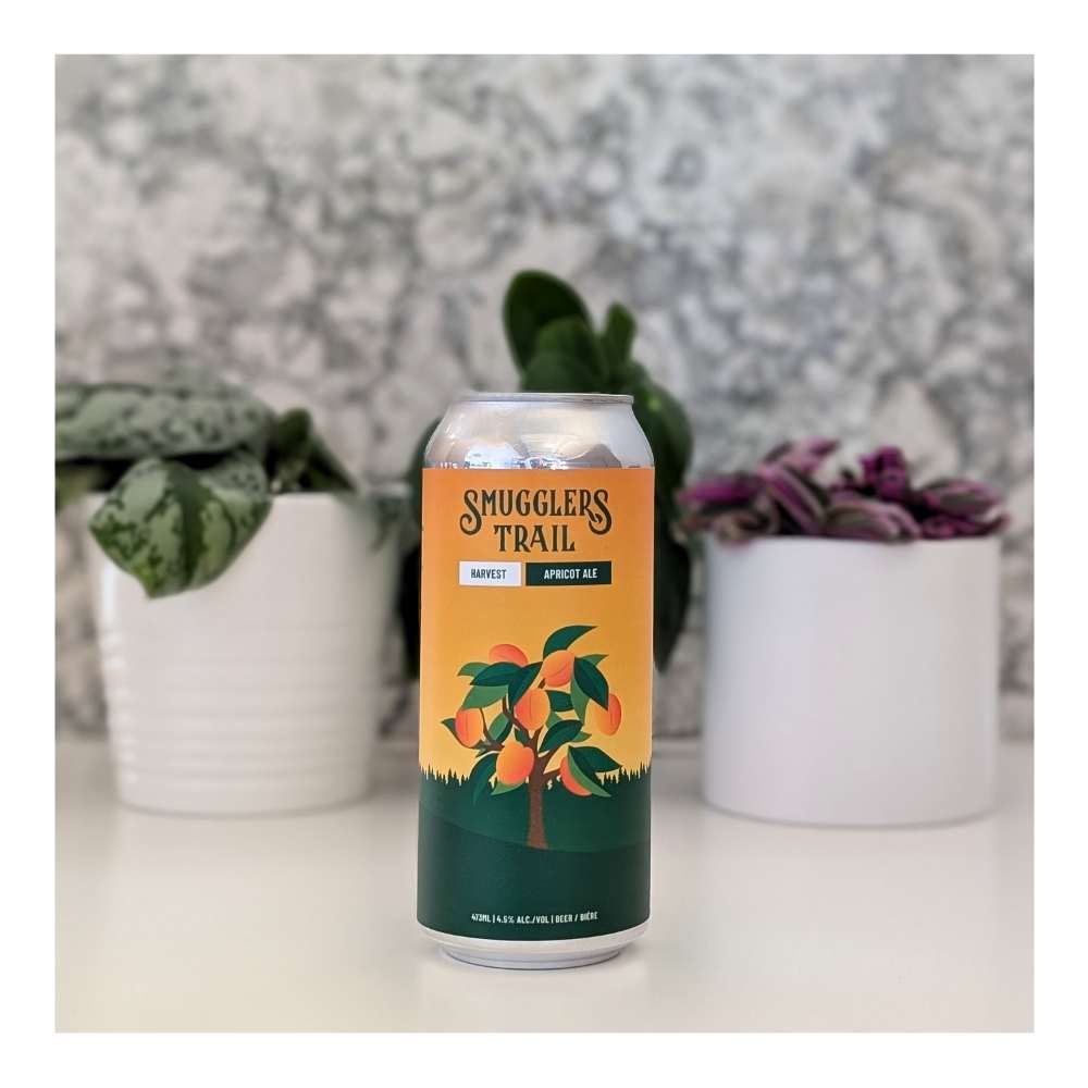 Harvest Apricot Ale by Smugglers Trail Caskworks, beer label