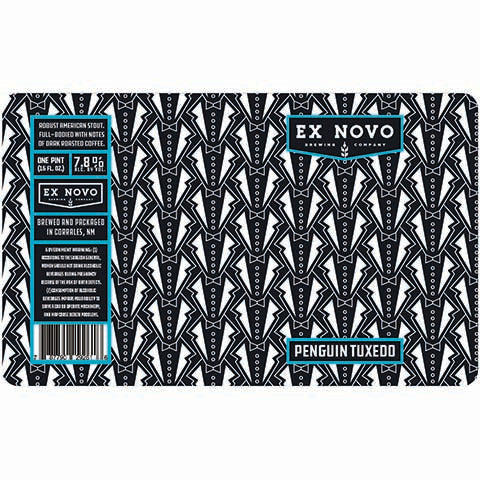 Ex Novo Penguin Tuxedo by Ex Novo Brewing Co, beer label