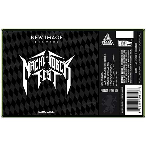 New Image Nacht-Toberfest Dark Lager by New Image Brewing Co, beer label
