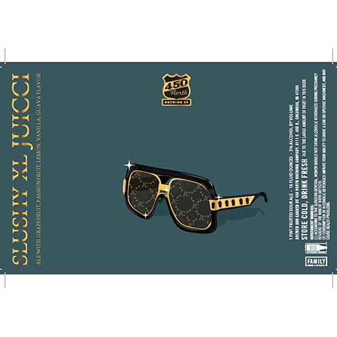 450 North Slushy XL Juicci Sour Ale by 450 North Brewing Company, beer label