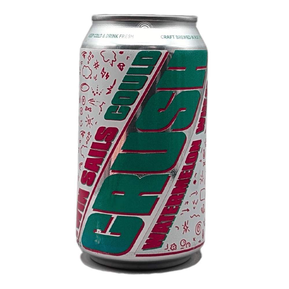 Could Crush Watermelon Wheat Ale by Twin Sails Brewing, beer label
