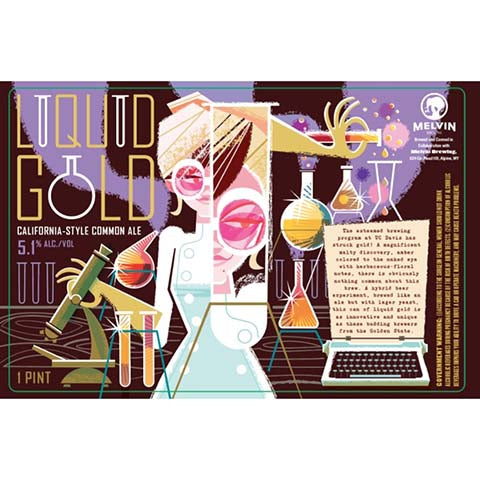 Melvin Liquid Gold by Melvin Brewing, beer label