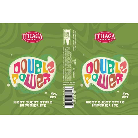 Ithaca Double Power Imperial IPA by Ithaca Beer Co, beer label