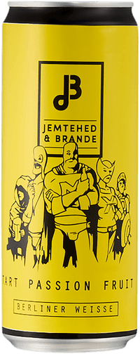 Jemtehed & Brande Tart Passion Fruit by Östersundsbryggerier, beer label