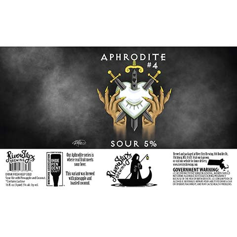 River Styx Aphrodite #4 Sour by River Styx Brewing, beer label