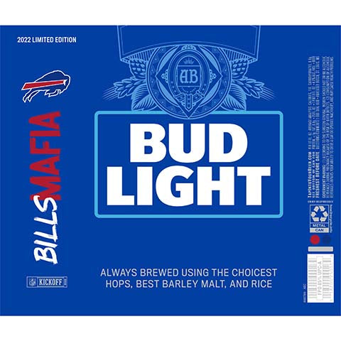 Bud Light Bills Mafia by Anheuser-Busch, beer label