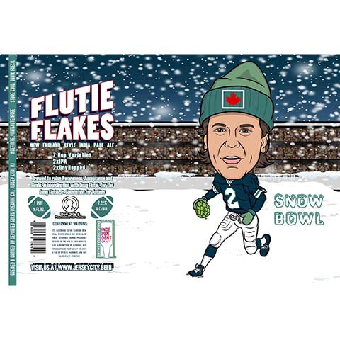 Departed Soles Flutie Flakes Snow Bowl by Departed Soles Brewing, beer label