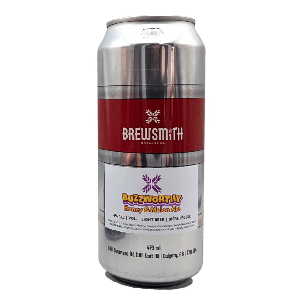 Buzzworthy Honey & Melon Ale by Brewsmith Brewing Co., beer label
