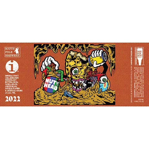 Imprint Nutt Head Imperial Stout by Imprint Beer Company, beer label