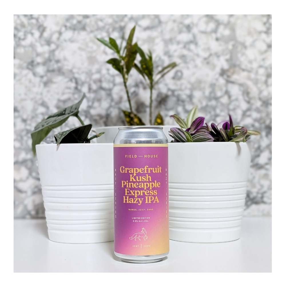 Co. Grapefruit Kush Pineapple Express Hazy IPA by Field House Brewing Co., beer label