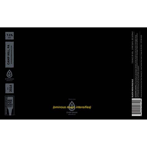 Ever Grain (Ominous Music Intensifies) Black IPA by Ever Grain Brewing Co, beer label