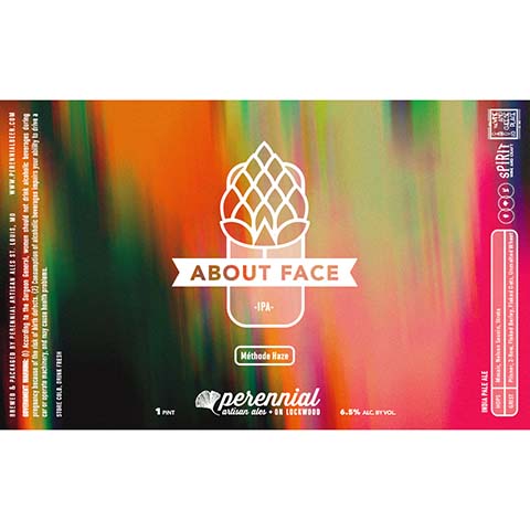 Perennial About Face IPA by Perennial Artisan Ales, beer label
