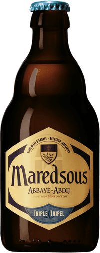 Maredsous Tripel by Duvel Moortgat, beer label