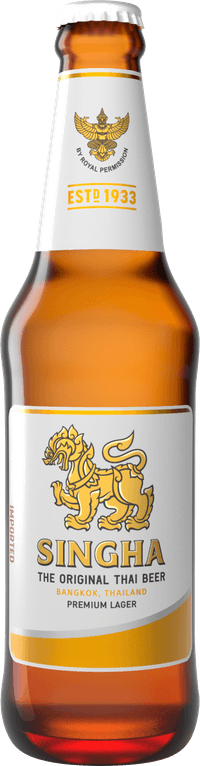 Singha by Boon Rawd Brewery, beer label
