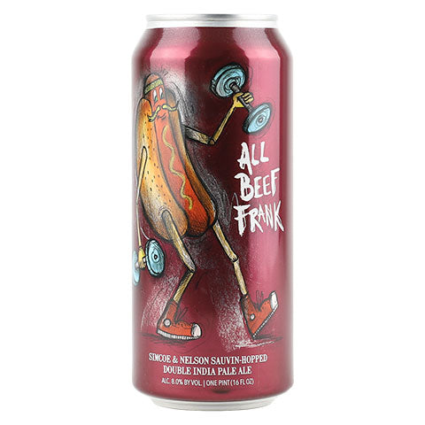 Hop Butcher All Beef Frank DIPA by Hop Butcher For the World, beer label