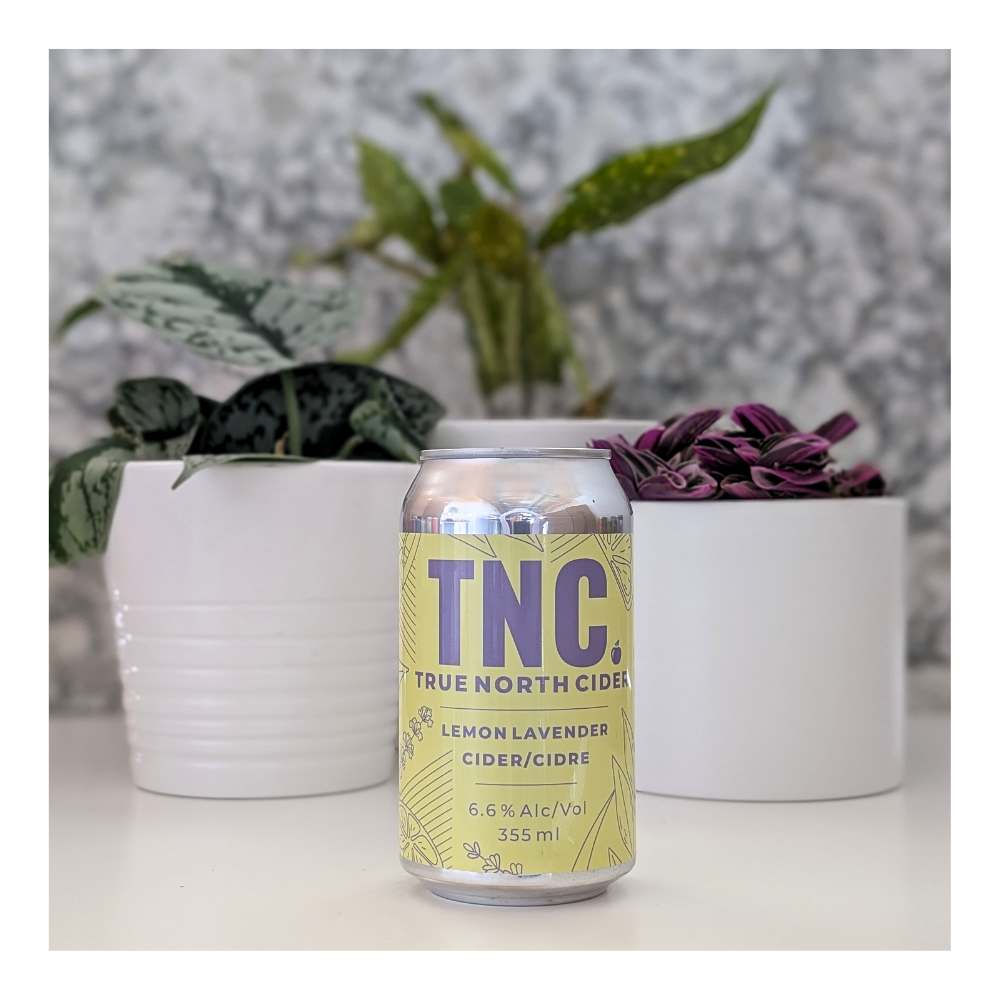 Lemon Lavender Cider by True North Cider, beer label