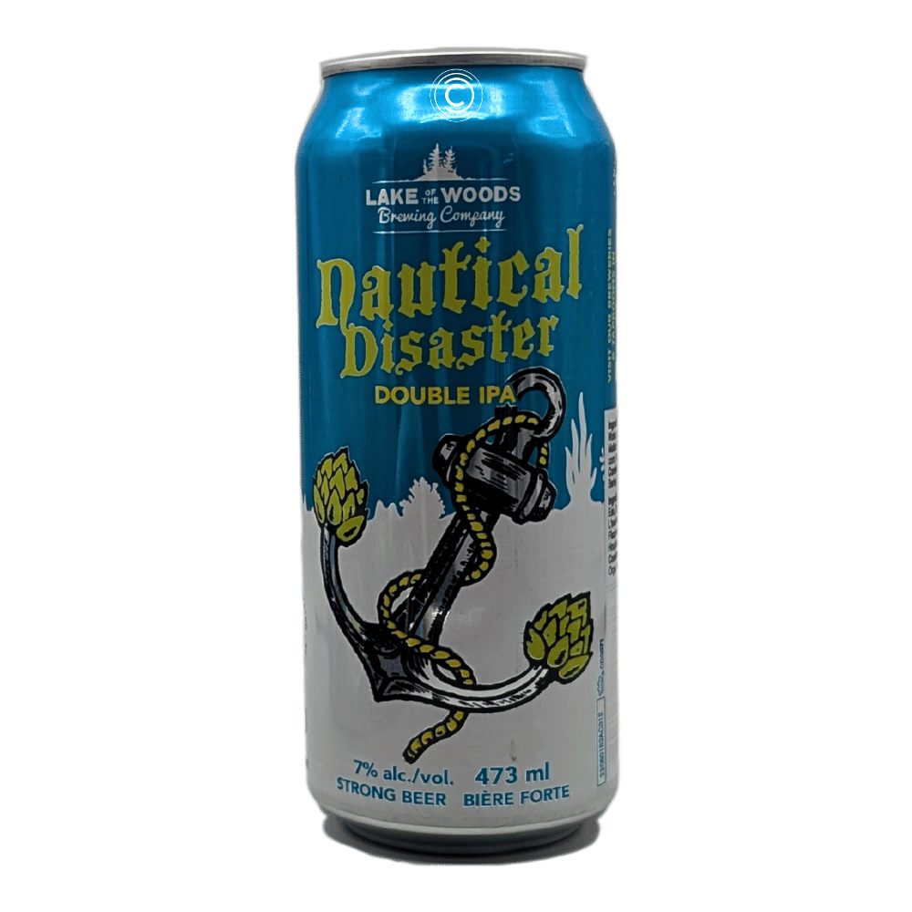 Nautical Disaster Double IPA by Lake of the Woods Brewing Company, beer label