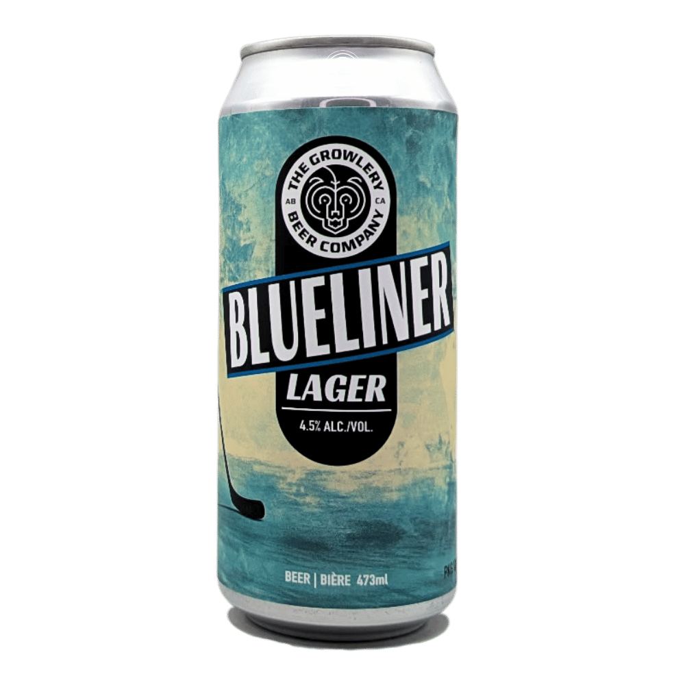 Blueliner Lager by The Growlery Beer Co., beer label