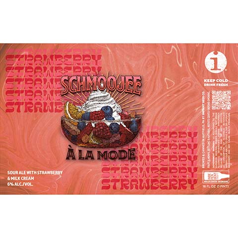 Imprint Beer Schmoojee A La Mode Sour Ale by Imprint Beer Company, beer label