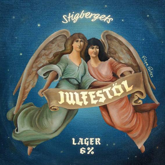 Julfestöl by Stigbergets Bryggeri, beer label