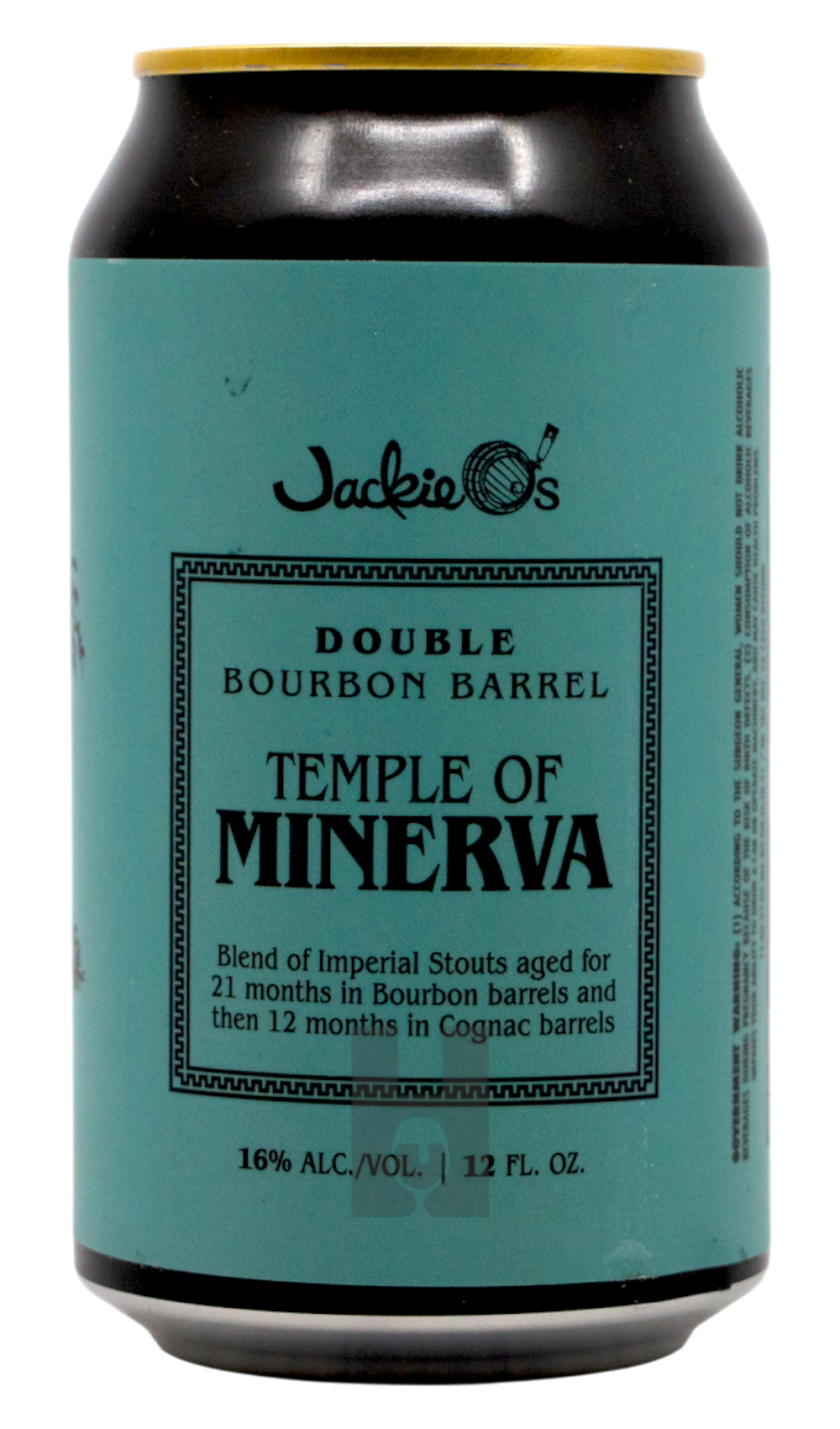 Jackie O’s Double Barrel Temple of Minerva (2025) by Jackie O's Brewery, beer label