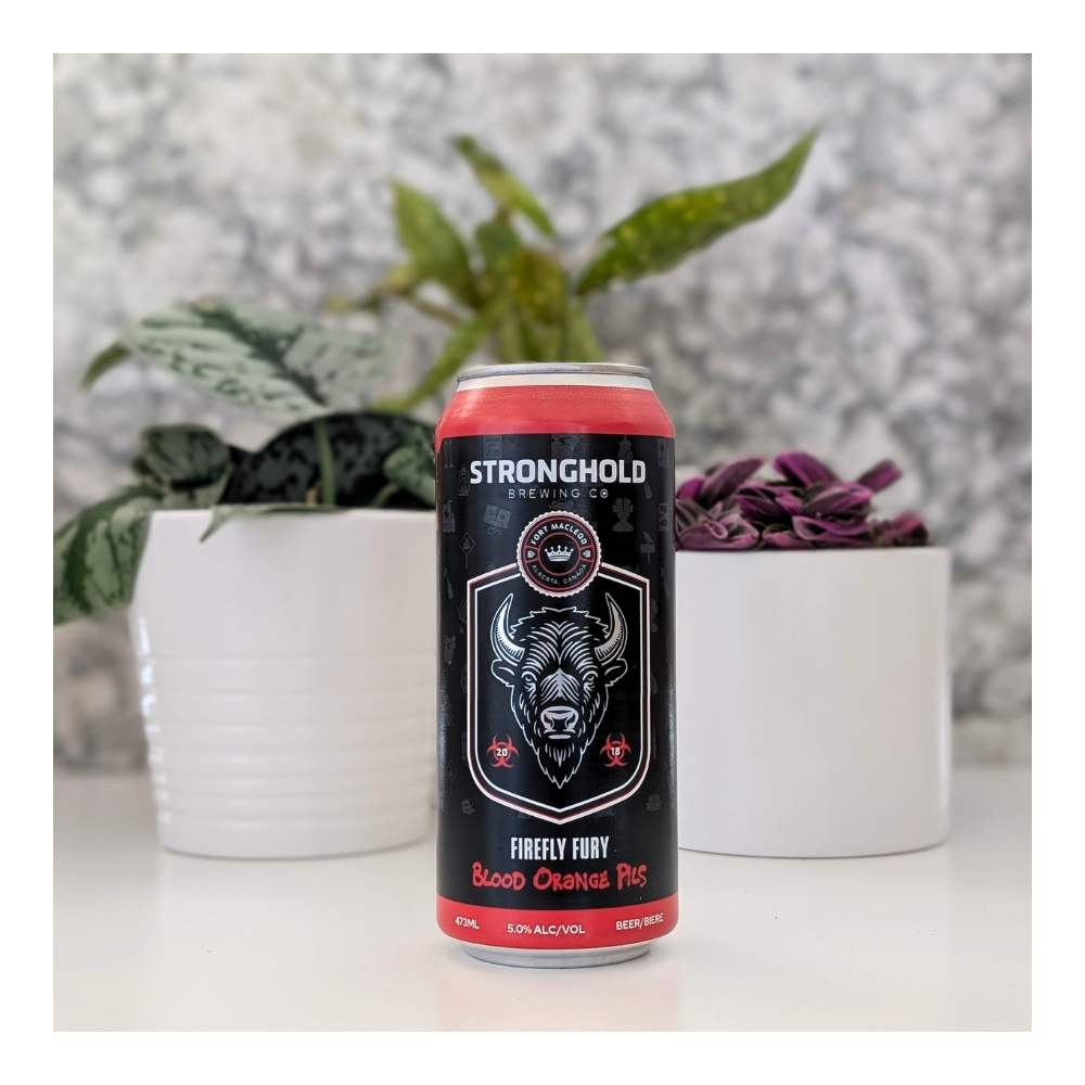 Firefly Fury Blood Orange Pilsner by Stronghold Brewing Co., beer label