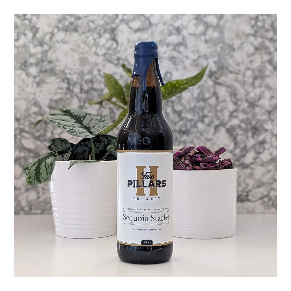 Sequoia Starlet Mixed Fermentation Barrel-Aged Baltic Porter by Two Pillars Brewery, beer label