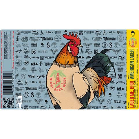 Tripping Animals Lager Me, Bro! American Lager by Tripping Animals Brewing Co., beer label