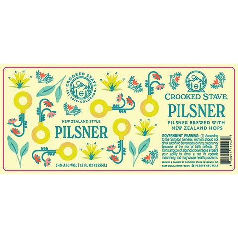 Crooked Stave New Zealand Style Pilsner by Crooked Stave Artisan Beer Project, beer label