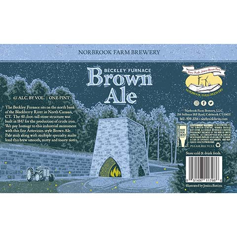 Norbrook Farm Beckley Furnace Brown Ale by Norbrook Farm Brewery, beer label